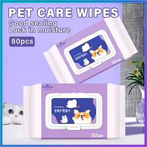 Gudang besar tisu pembersih hewan peliharaan sterilisasi kucing dan anjing tanpa dicuci