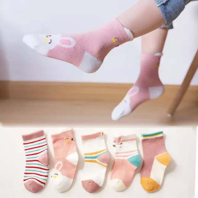 (5 PASANG) KAOS KAKI BAYI MOTIF LAKI LAKI DAN PEREMPUAN 0 S/D 12 BULAN 5