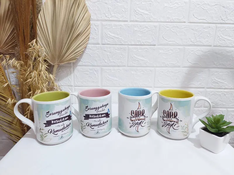 Mug Warna (Free Custom Nama, Desain, & Quotes) 5