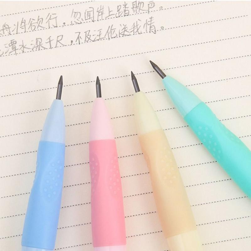 Product Introduction of New HB Mechanical Pencils 2.0mm Correct Holding Pen Posture Automatic Pencils Writing Tool with Sharpener Propelling Pencil Students 18