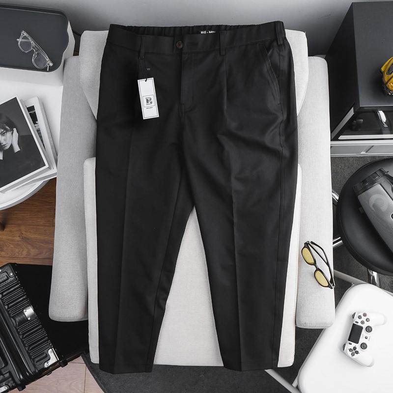 Bigmen Quần tây dài nam big size lưng thun form baggy <130kg