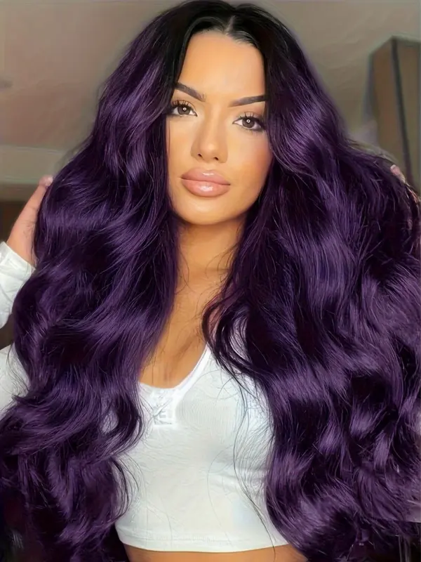 Women's Long Curly Synthetic Wigs, Wigs for Cosplay Party, Anime or Costume Party, Striking Natural Fluffy Hair Wigs without Bangs for Daily or Party, Heat Resistant Fiber Hair Wigs 4