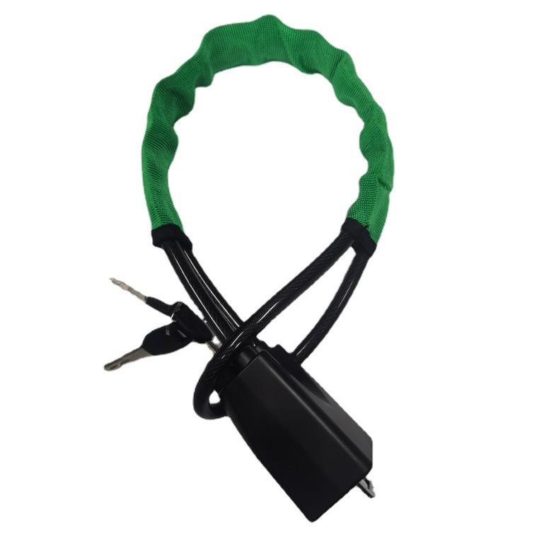 Motor Steering Wheel Lock Steel Cable Rope Lock Bold Car Anti-Theft Safety Belt Card Shackle Universal Car Lock 3