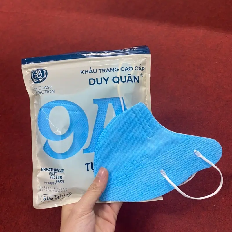 200 Chiếc Khẩu Trang 9A Duy Quân, 5 Lớp Kháng Khuẩn Dành Cho Người Lớn, Chống Tia UV, Bụi Mịn 4