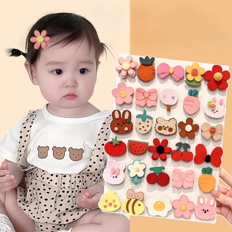 Miếng Dán Cắt Tóc Dành Cho Bé Gái Kẹp Tóc Dễ Thương Không Làm Tổn Thương Tóc Phụ Kiện Tóc Trẻ Em