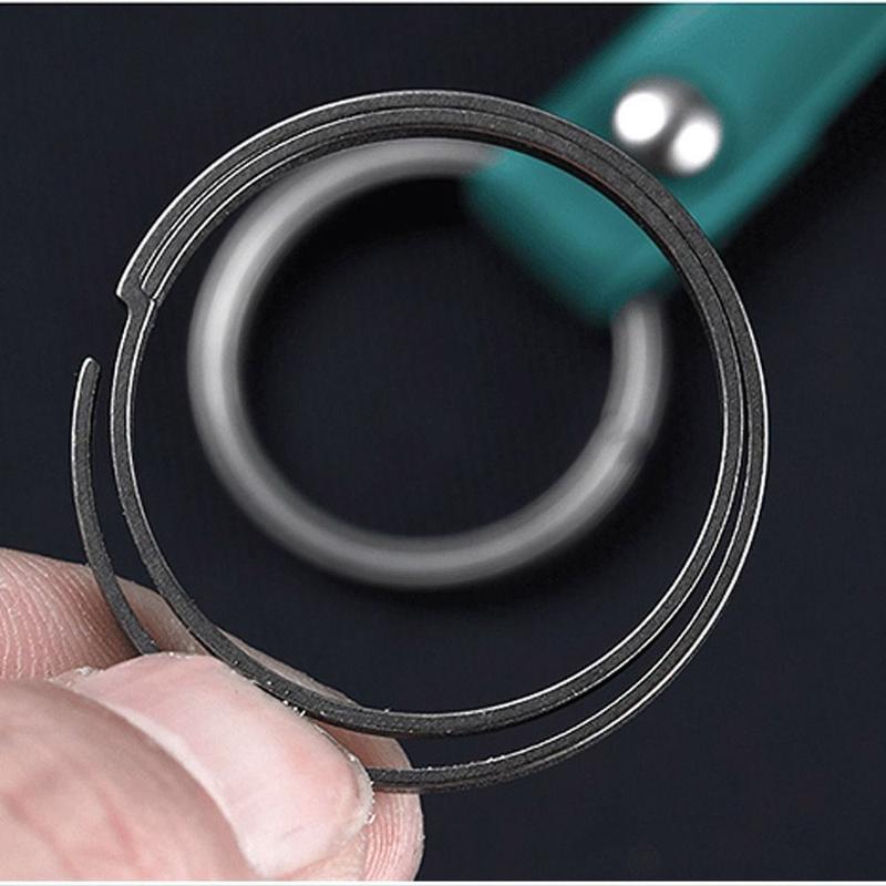 Móc Chìa Khóa Hợp Kim Titan Mặt Dây Chuyền Có Khóa, Có Thể Mở, Nhẹ, Nhẫn Chìa Khóa, Sáng Tạo Kim Loại, Thời Trang, Món Quà Tuyệt Vời 4