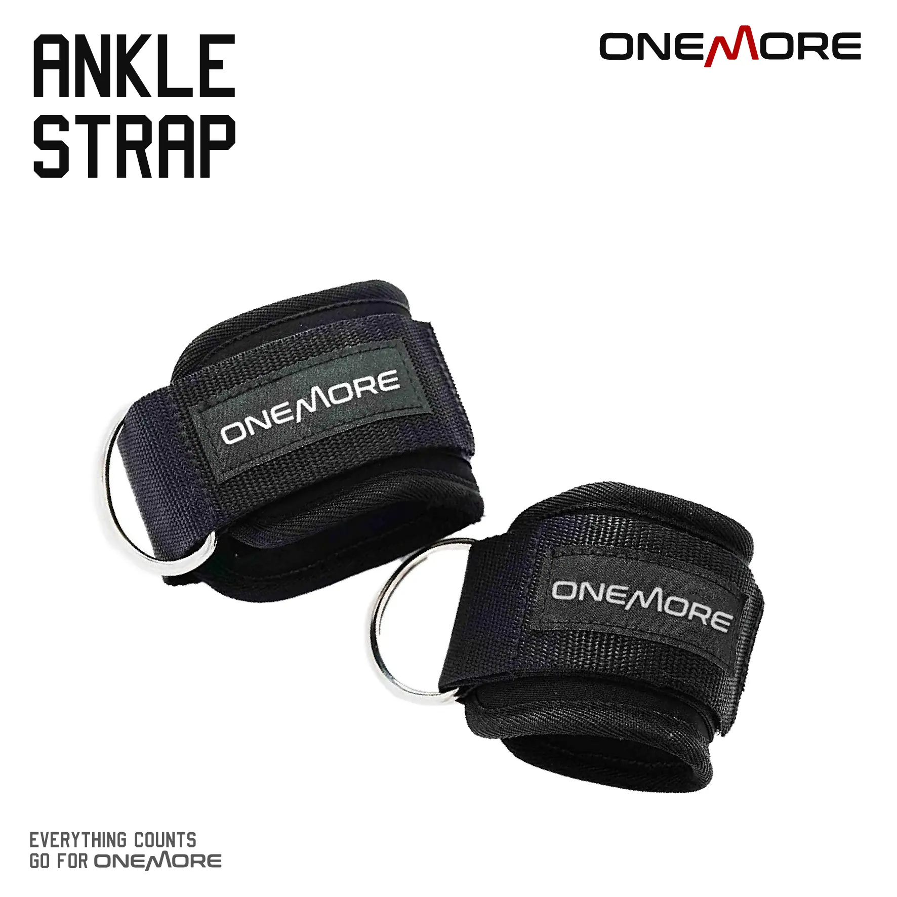 ONE MORE Premium Gym Ankle Strap