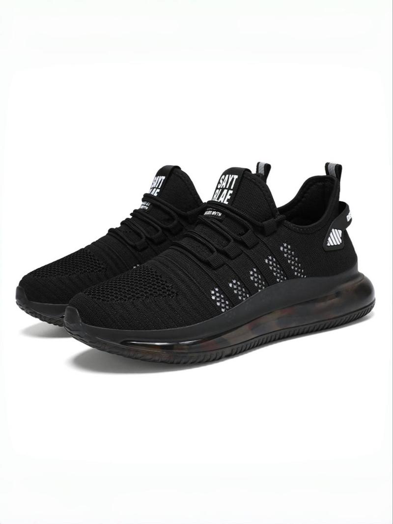 Product Introduction of Men's Fashionable Lace Up Low Top Sneakers, Casual Breathable Comfortable Sports Running Shoes, Male All-match Round Toe Shoes for Daily Wear, Closed 8