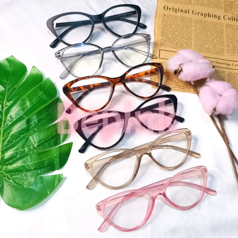 KACAMATA CAT EYE LENSA TRANSPARANT (BEPINK JURAGAN) 3