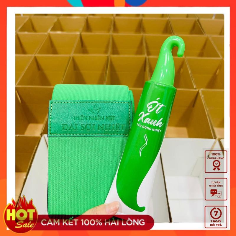    Kèm Gel Ớt Xanh + Thước  Đai Sợi Nhiệt Thiên Nhiên Việt 