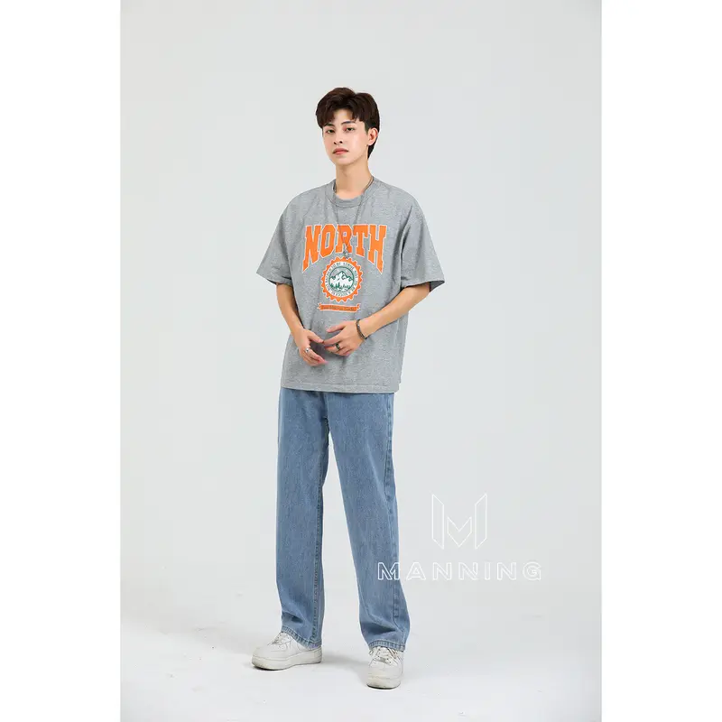 MANNING MJ04 Jeans Pria Celana Jeans Dasar  Kaki Lurus Celana Kasual Serbaguna pria celana pria jeans celana jeans pria longgar jeans baggy celana panjang jeans panjang pria 4