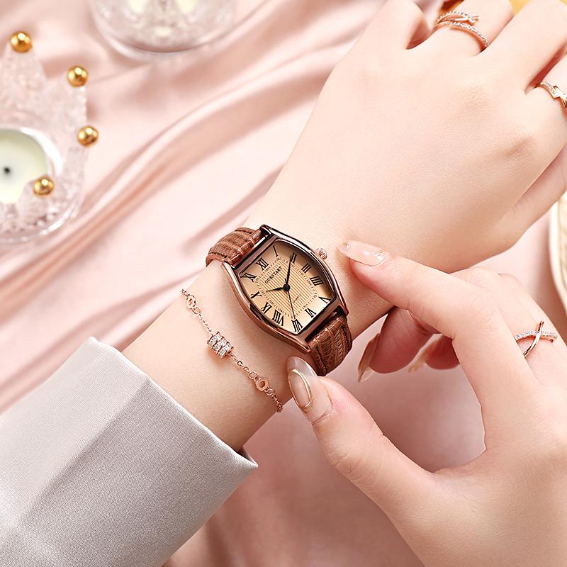 Đồng Hồ Nữ, Thắt Lưng Da Trụ Cổ Điển, Phong Trào Thạch Anh La Mã, Đồng Hồ Nữ Thời Trang Cổ Điển, Mua Một Tặng Một 4