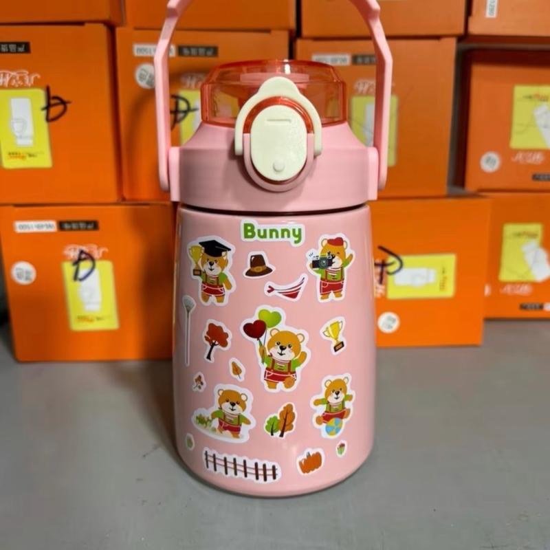 Bình Giữ Nhiệt FASHION 800ml  Có Kèm Ống Hút , Sticker 2