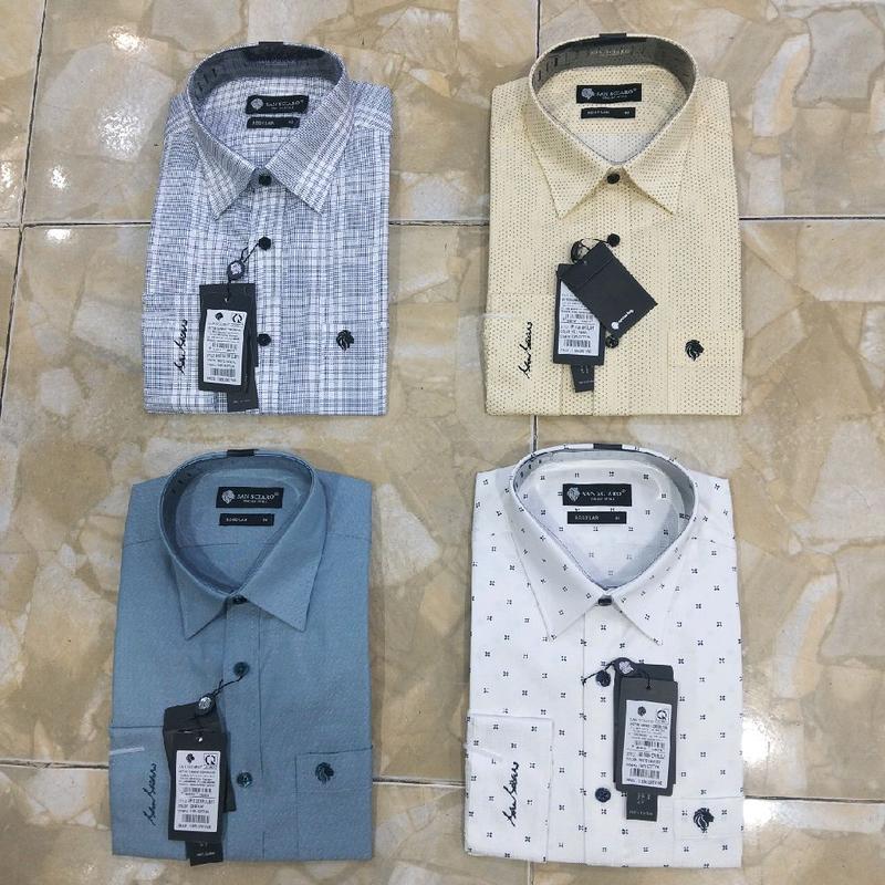 Áo sơ mi cao cấp SANSCIARO tay dài . fom REGULAR 1