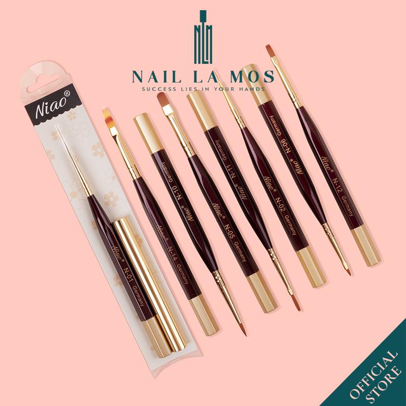 Cọ vẽ móng Niao Germany chính hãng - Cọ nail chuyên dụng vẽ nét cọ đắp gel cọ bản cọ ombre cọ hoa cúc lẻ chiếc