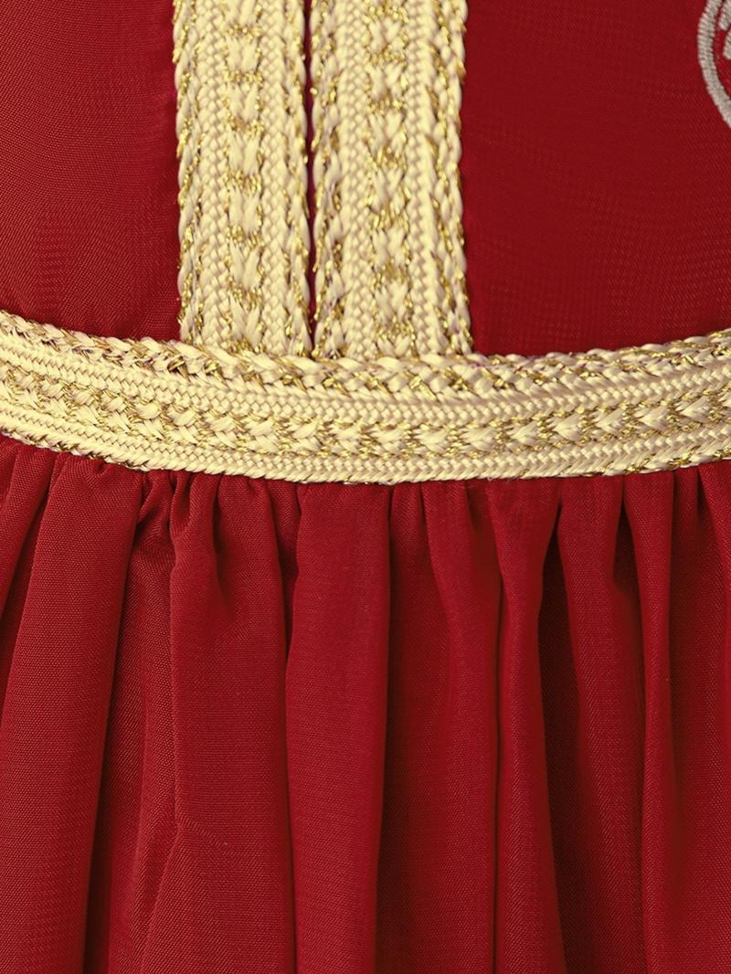 Product Introduction of Girl's Floral Embroidery Sweater Dress, Elegant Long Sleeve Round Neck A Line Dress for Party Wedding Guest, Kids Clothes for All Seasons 5