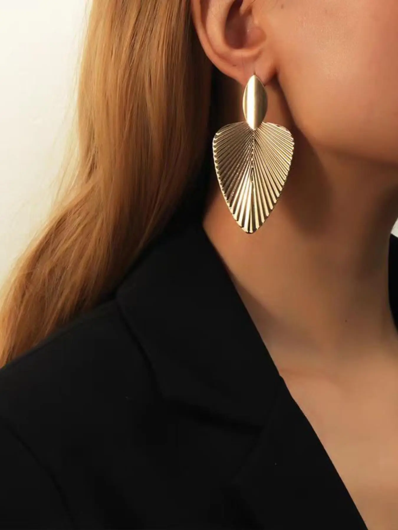 Minimalist Temperament Leaf Design  Earrings, Fashionable Jewelry for Women, Trendy All-match & Exquisite Jewelry for Birthday Gift