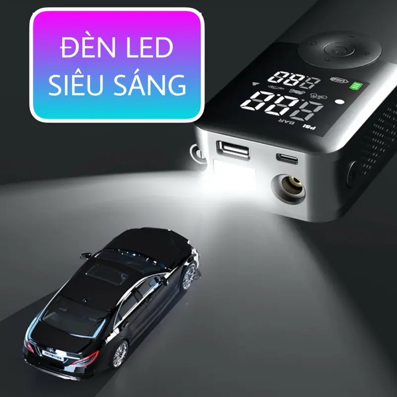 Bơm hơi ô tô mini đa năng CarSun 5