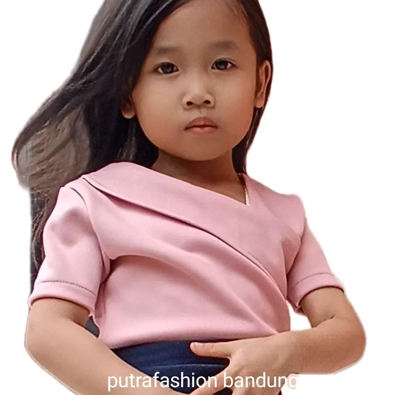 Baju anak perempuan 1 - 10 tahun/ Korean T shirt Sleeves Stretch/ scuba Anak-Anak 5