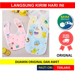 Promo SLABER BAYI SLABBER Kain Waterproof Baby Bibs Celemek Menyusu Makan Handuk Air Liur Anak Serbaguna untuk Travel Anti Cod