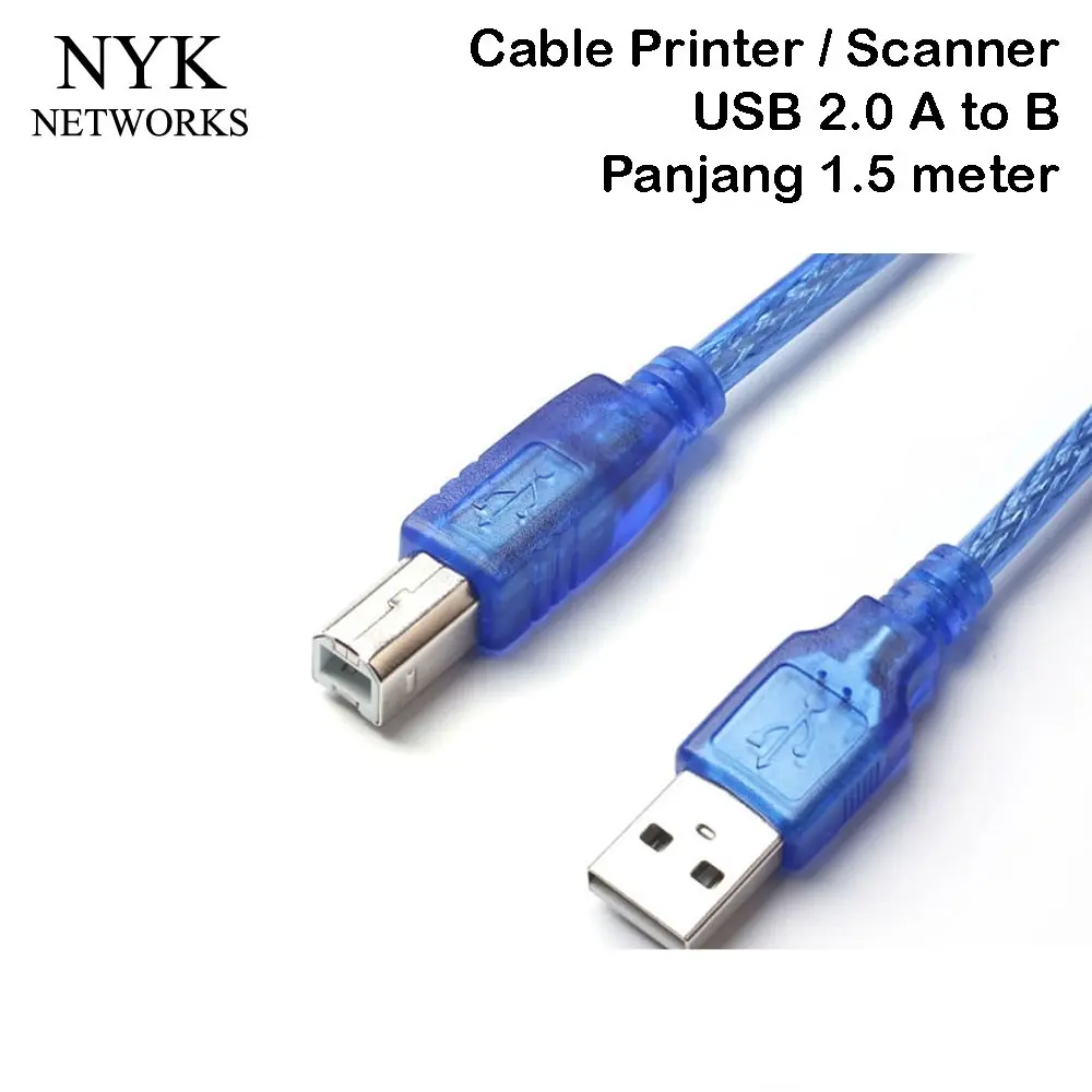 Kabel USB Printer & Scanner 1.5m 1.5 meter Cable - CBL-UB2AMBM-150TR