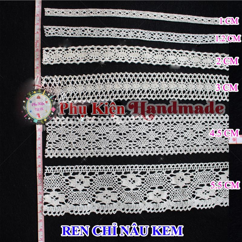 Product Introduction of Ren chỉ nâu kem làm đồ handmade gồm 5 size 9