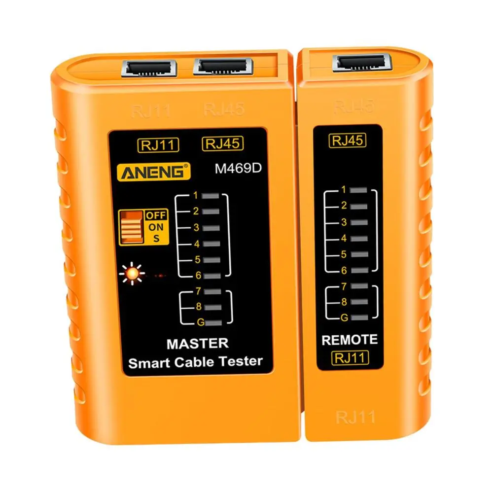 Network Cable Tester Cat5 Cat5E Cat6 UTP Ethernet Tool RJ1145 for Networking