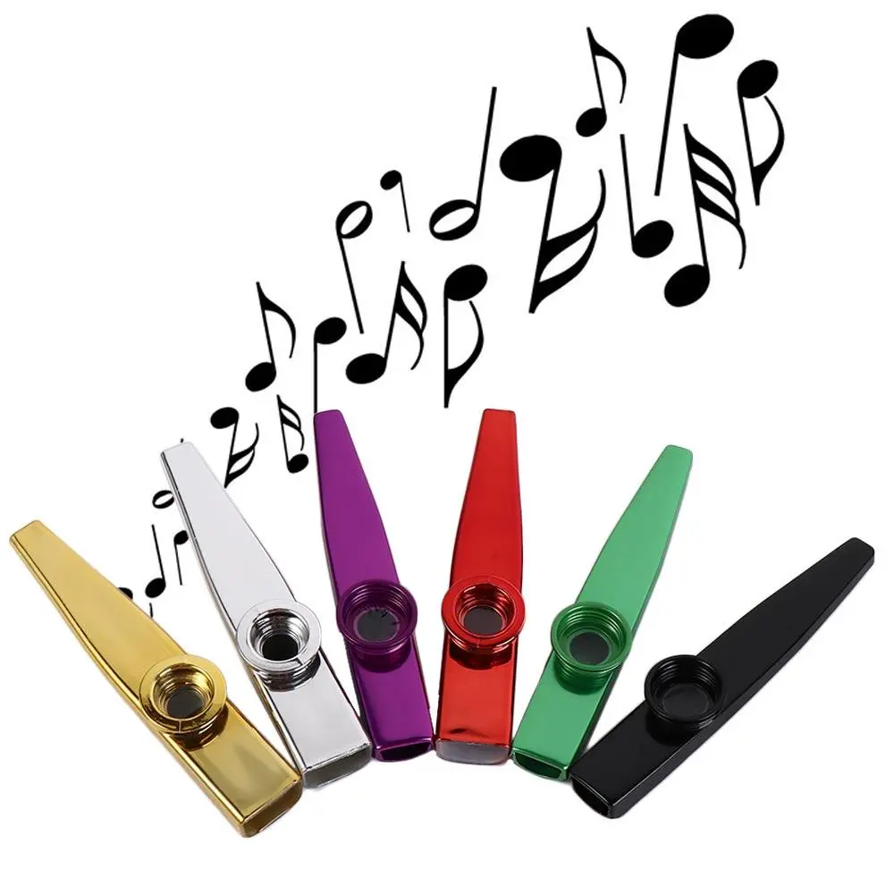 Kazoo Nhạc Cụ, Kim Loại Hợp Kim Nhôm, Dễ Dàng Học Tập, Miệng màng Có Thể Tháo Rời Chống Mài Mòn, Nhiều Màu Sắc, Thích Hợp Cho Trẻ Em, Lý Tưởng Cho Bữa Tiệc, Quà Tặng, Kazoo, Nhạc Cụ