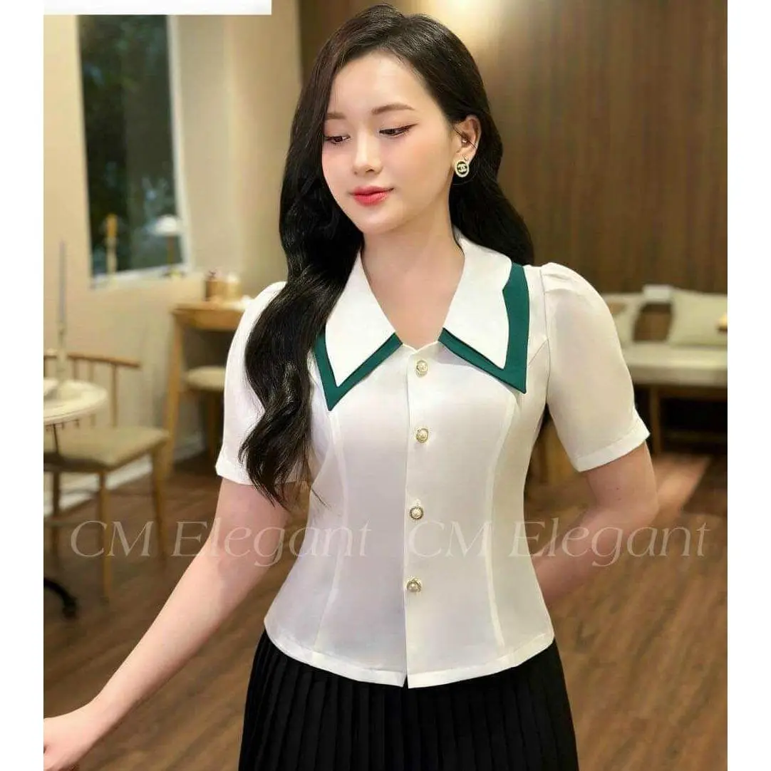 Áo Kiểu Nữ Công Sở Vải Mịn Dày HOT