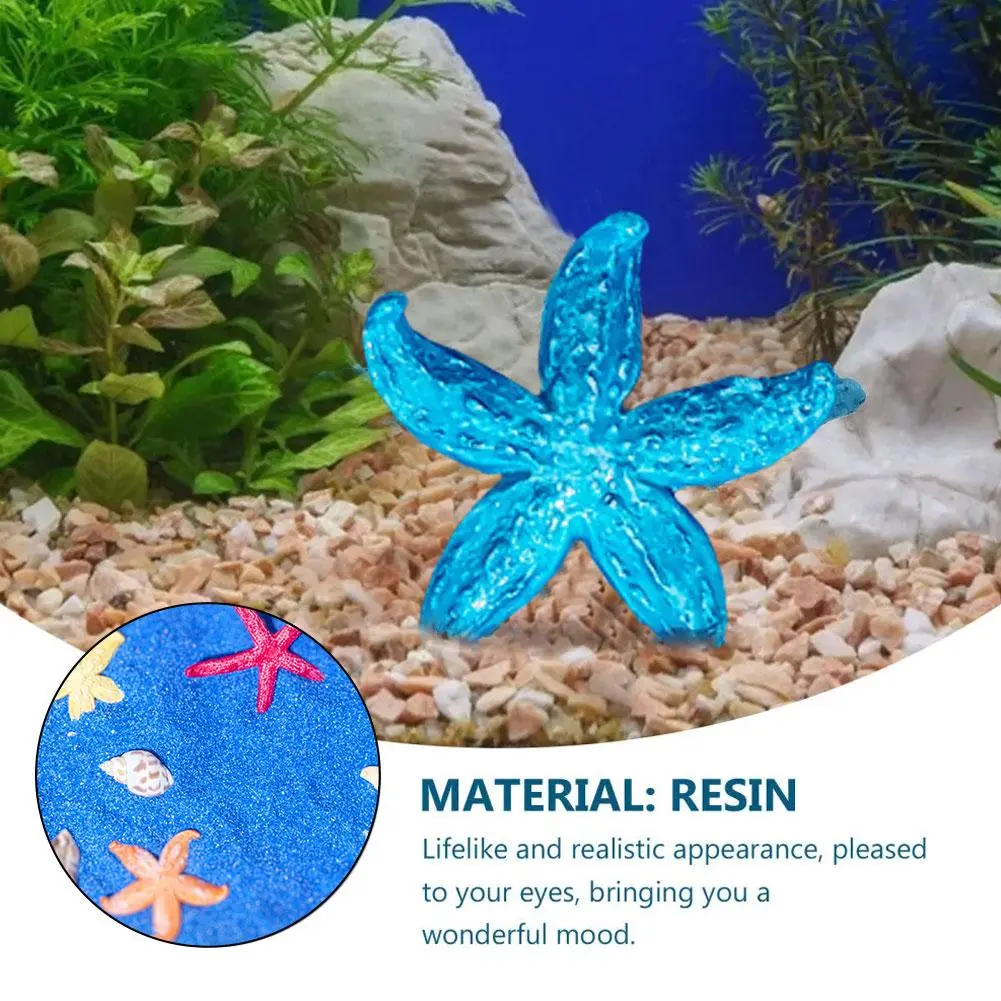DIY Fish Tank Decor Coral Starfish Simulated Mini Artificial Garden Aquarium Plastic Ornaments J3L1
