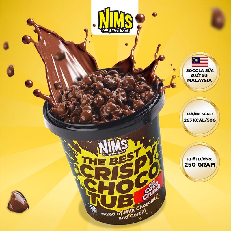 Nims Sô cô la giòn tan chảy Coco Crunch Ly 250g Malaysia - Snack Food