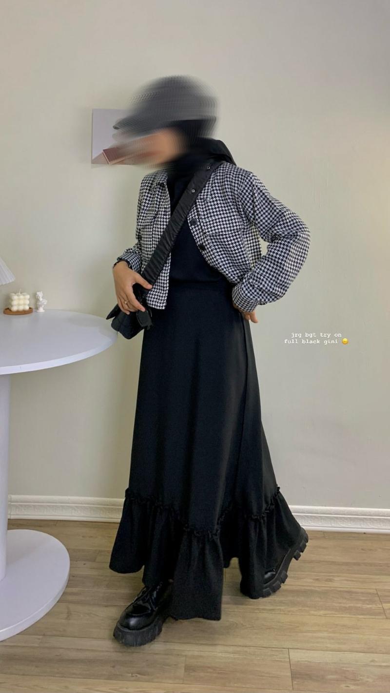Product Introduction of Olin Skirt / Rok Ruffle / Rok Korea Polos Cantik Karet 0