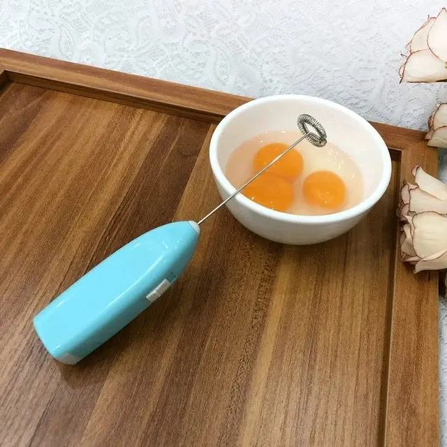 Mixer Portable - Mini Hand Mixer Elektrik Alat Pengaduk Kopi, Dalgonal, Pengocok Telur dan Krim alat pengaduk pop es 4