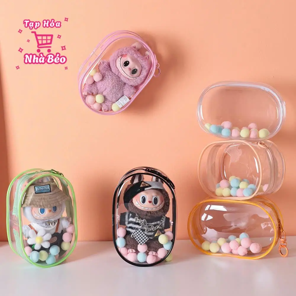Túi đựng phụ kiện trong suốt bằng nhựa Pvc - Túi đựng bb3 size to 23cm,18cm,14cm -Túi Bê vệ bb3