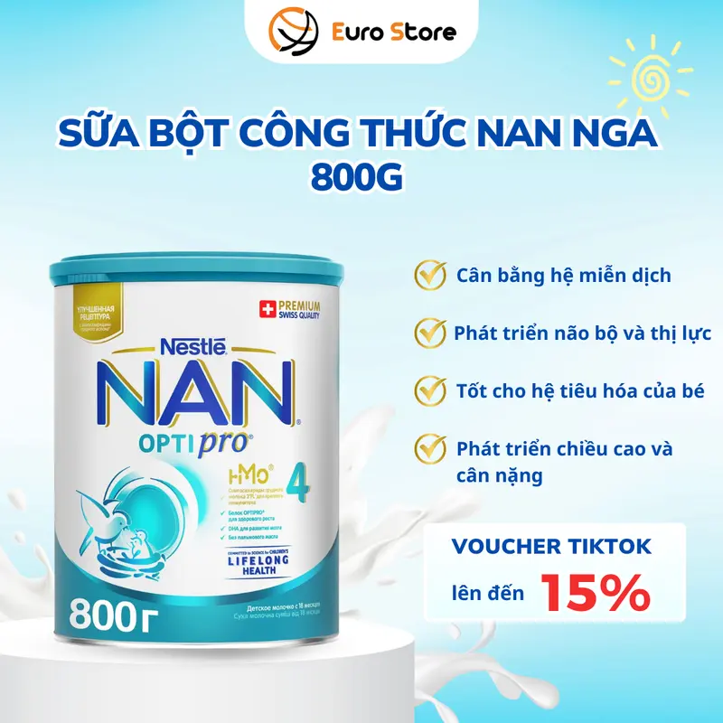 [DATE 2026] Sữa NanNga HMO Optipro Mamako Euro Store - Bổ Sung Dinh Dưỡng Cho Bé Hộp [800g] 4