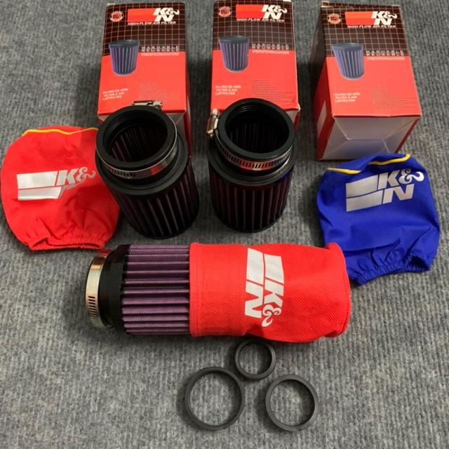 Lọc gió trụ, Lọc gió trụ KN tặng Áo Trùm Pô E gắn Ex 150 Sirius Winner Vario Wave Exciter Phụ Tùng Inox Phụ Kiện lọc  gió