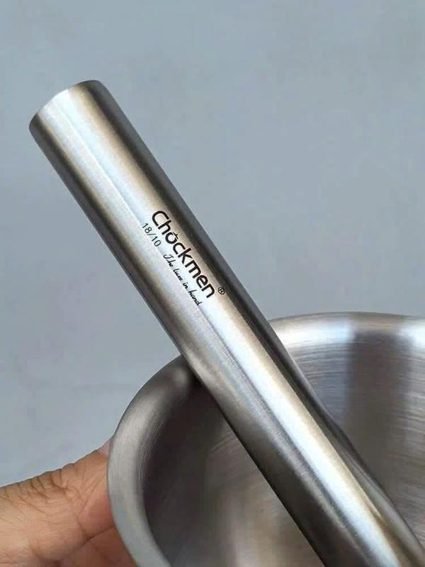 Bộ cối chày gia vị Chockmen chất liệu inox nguyên khối 304 không gỉ đa năng [CKM202] 9