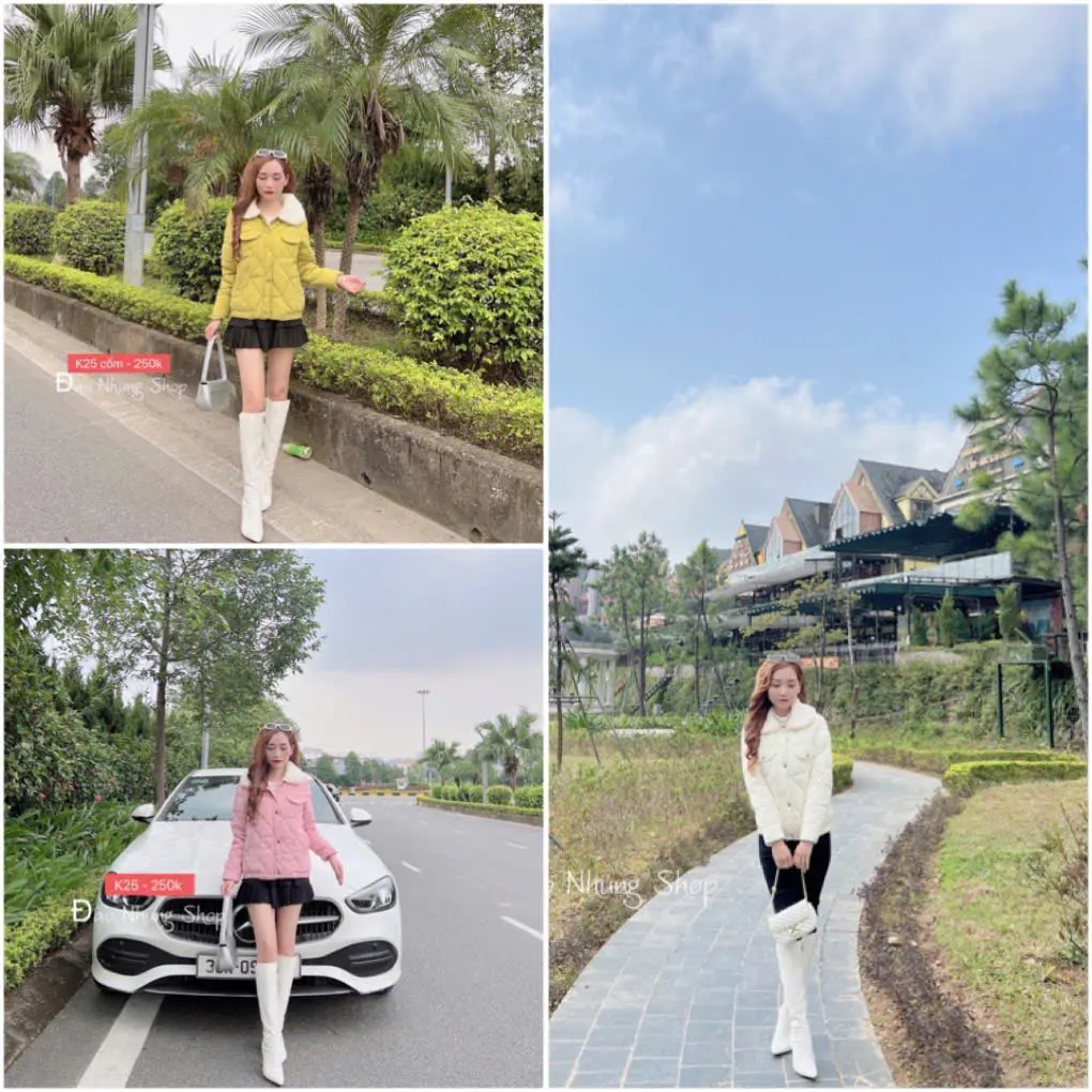 Mã K25 - Áo Phao cổ lông cao cấp Nữ Jacket