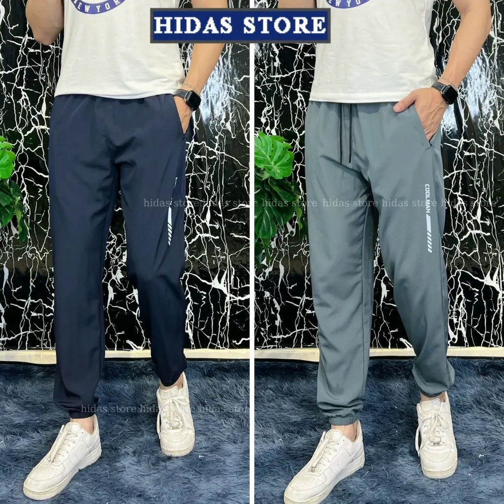 Quần gió thể thao nam chất mềm nhẹ mỏng mát nhanh khô đủ 4 màu thay đổi H006