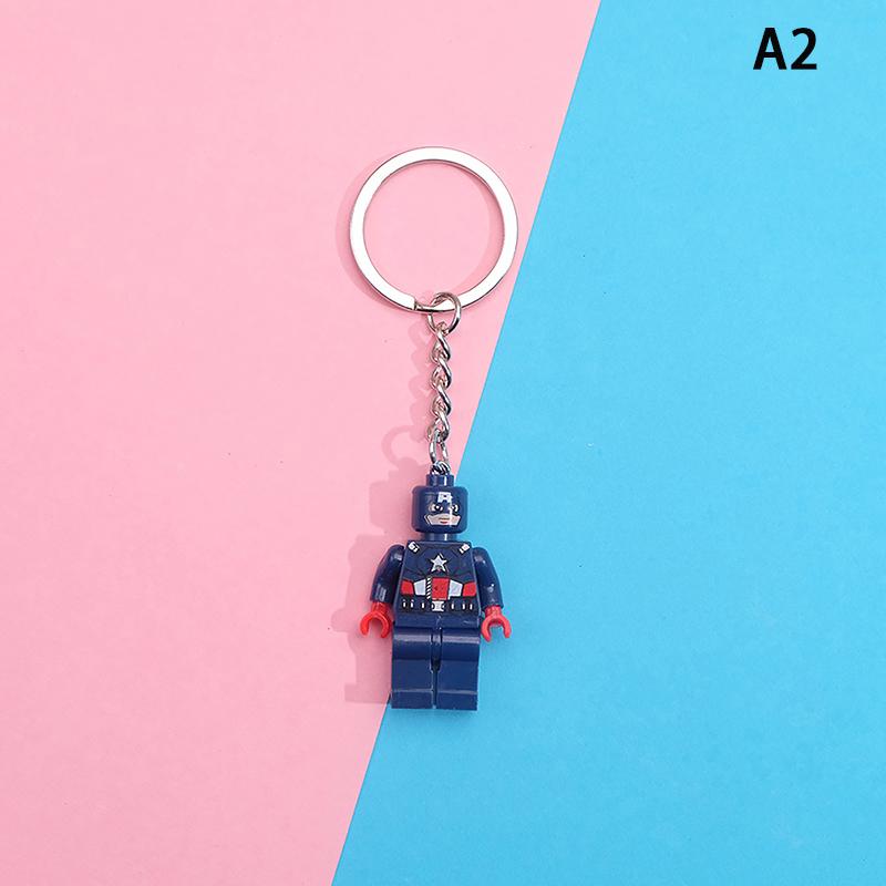 Product Introduction of Anime Building Blocks Model Keychain Little Doll Cartoon Cute Keyring Anime Peripherals Toys For Kids Boys Girls Gift 22