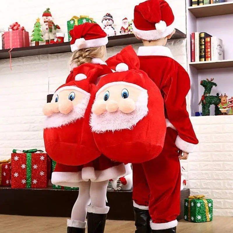 Large Capacity Backpack Drawstring Gift Bag Candy Bag Party Favors Bags  AAA Flannel