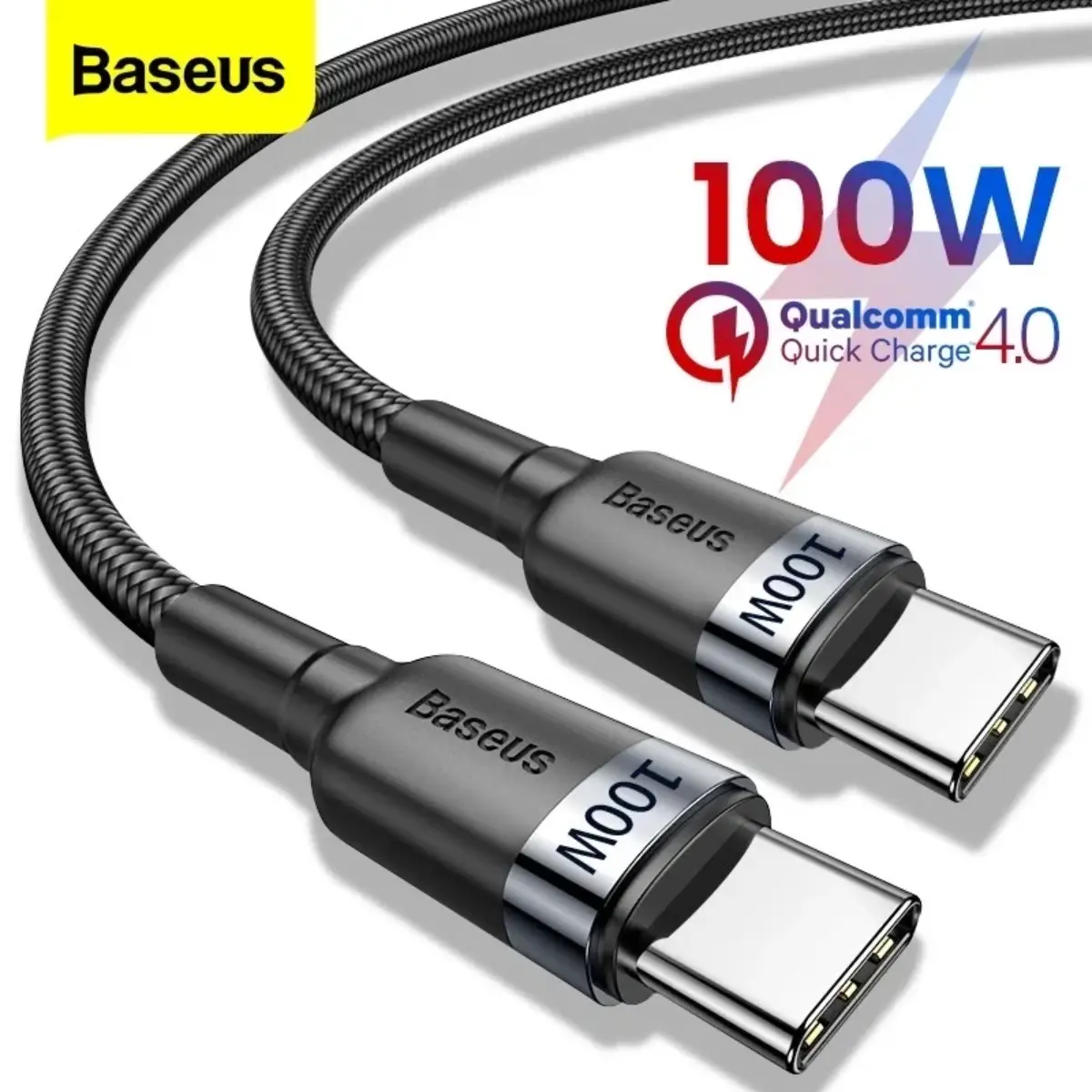 Cáp Sạc Nhanh  Type_C To Type_C 100W/60W PD / QC3.0 Bọc Dù Siêu Bền Cho Macbook iPad Xiaomi Samsung Huawei