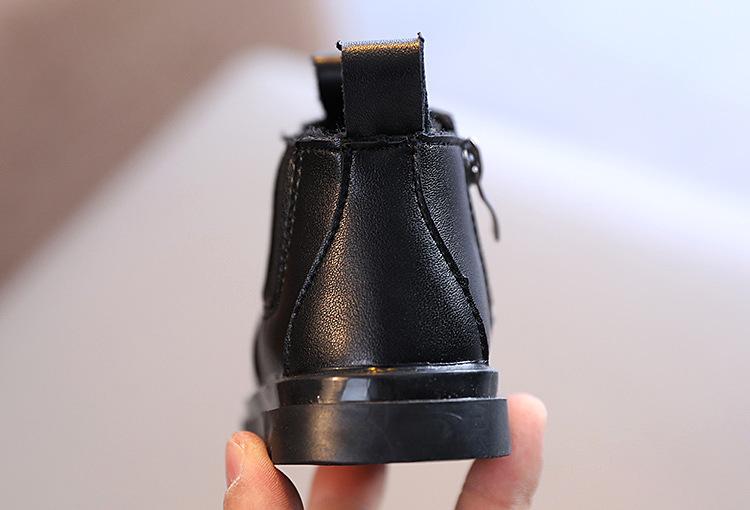 Product Introduction of Baby Boots Autumn Winter Infant Warm Fur Shoes Newborn First Walkers Baby Toddler Boy Girl PU Leather Ankle Boots Beige, Pink 18