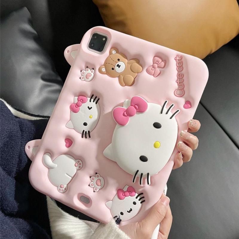 Product Introduction of Vỏ Bảo Vệ Hello Kitty Dễ Thương, Dành Cho IPad Apple, Tương Thích Với Air5 / 6, Âm Thanh Nổi, Chất Liệu Silicon, Có Thể Gấp Gọn, Thích Hợp Cho Máy Tính Xách Tay 10.2 Inch Và Pro11 Inch, Năm 2025 7
