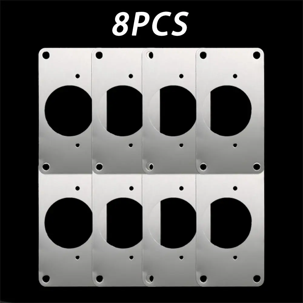 Kitchen Cabinet Door Hinge Repair Plate with Hole Assembly, Repair Piece Fixed Hinge Screw Support, Small Home Hardware Sets for Cabinet Furniture Drawer Table Top Repair Installation