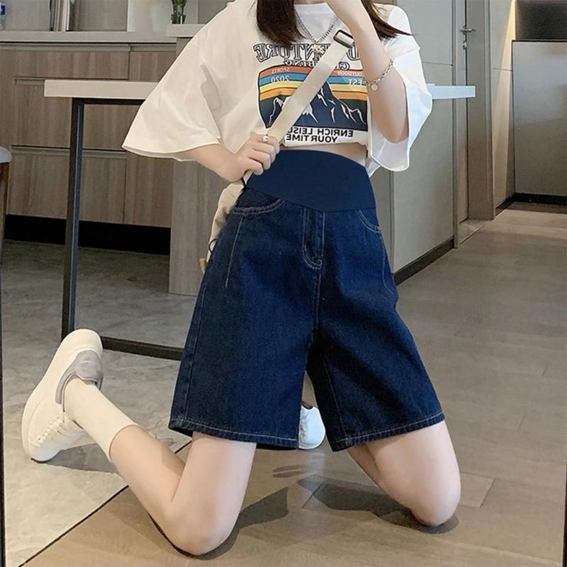 Quần Lửng Bầu Quần Đùi Jean Bầu Ống Rộng Đẹp Hàng Quảng Châu Women Nữ