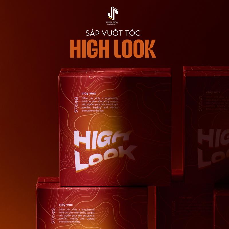 Sáp vuốt tóc nam Jesse Junior High Look Clay Wax hỗ trợ giảm gàu cấp ẩm nước an toàn dành cho tóc da đầu nhạy cảm dung tích 100 gram