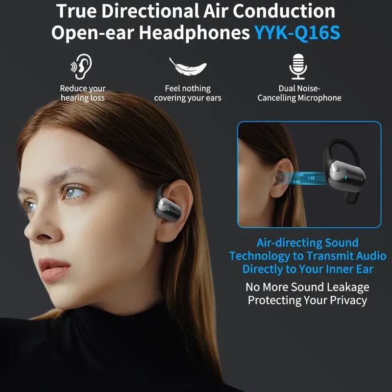 Wireless Open-ear Design Earphone, Portable Earphone with LED Display, Sports Earphone with Built-in Microphone for Running Fitness 6