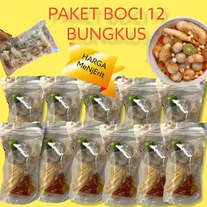 12 BUNGKUS BASO ACI PAKET SUPER HEMAT MAKANAN INSTAN food kaldu Pedas  Kuah Bakso aci kuah Jajanan grosir gratis ongkir Rp.0 - GST Ayam Seblak