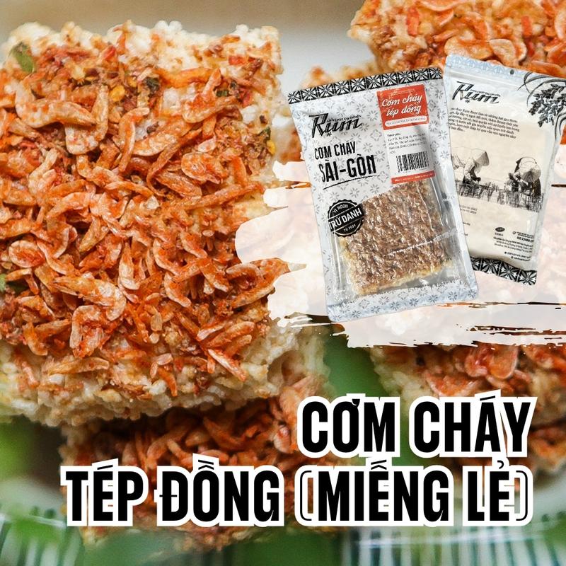 Cơm cháy Tép Đồng Rụm Sài Gòn  ( MIẾNG LẺ) 200gr Snack Ăn Vặt 1